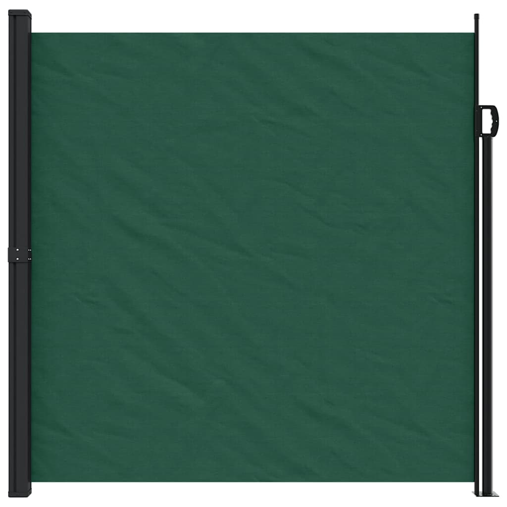 Retractable Side Awning Dark Green 200x500 cm
