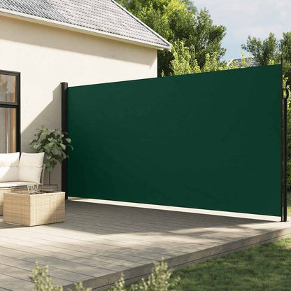 Retractable Side Awning Dark Green 200x500 cm