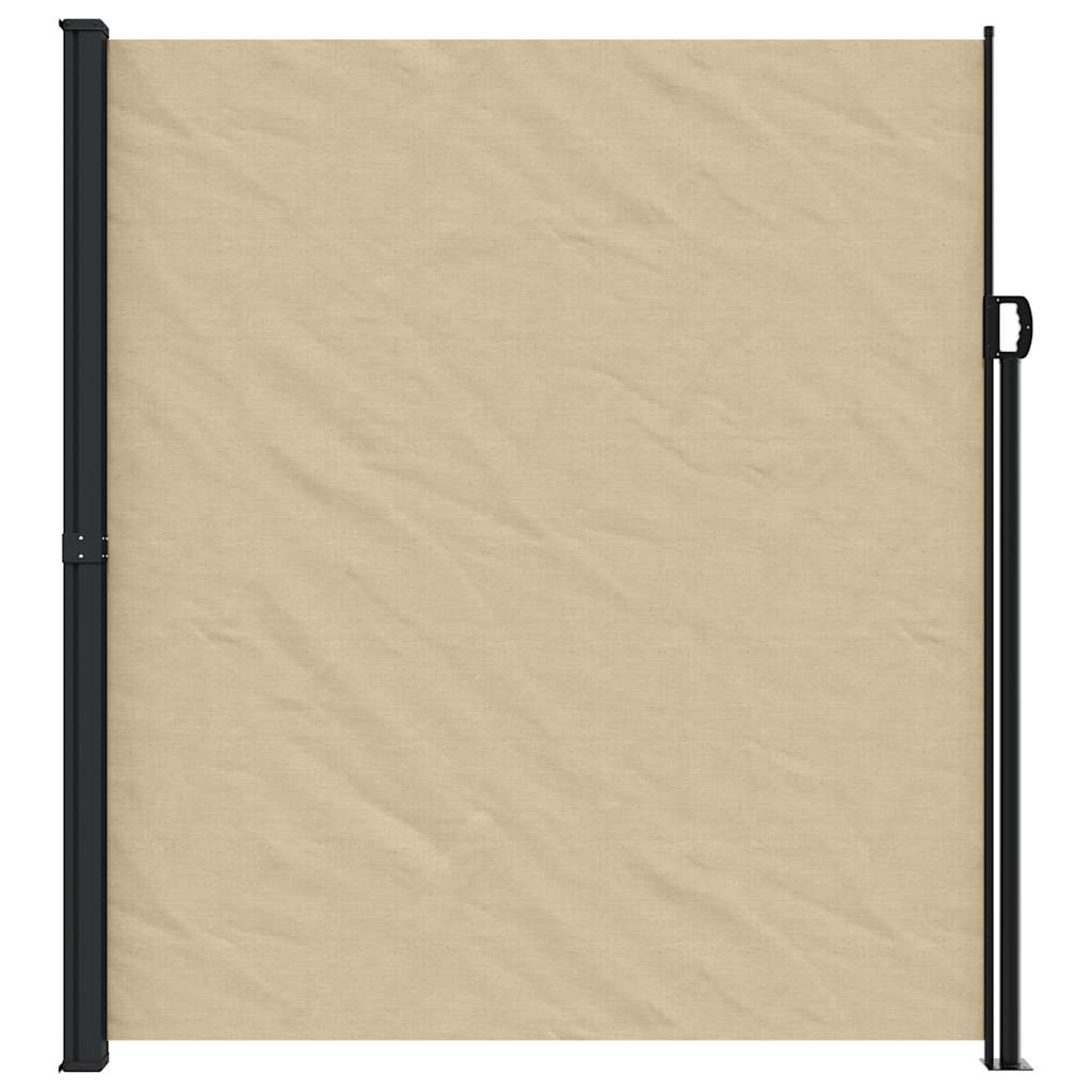 Retractable Side Awning Beige 220x500 cm