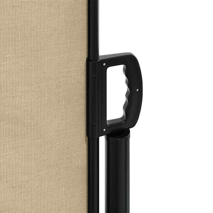 Retractable Side Awning Beige 220x500 cm