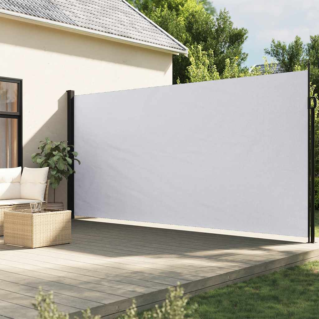 Retractable Side Awning White 220x500 cm
