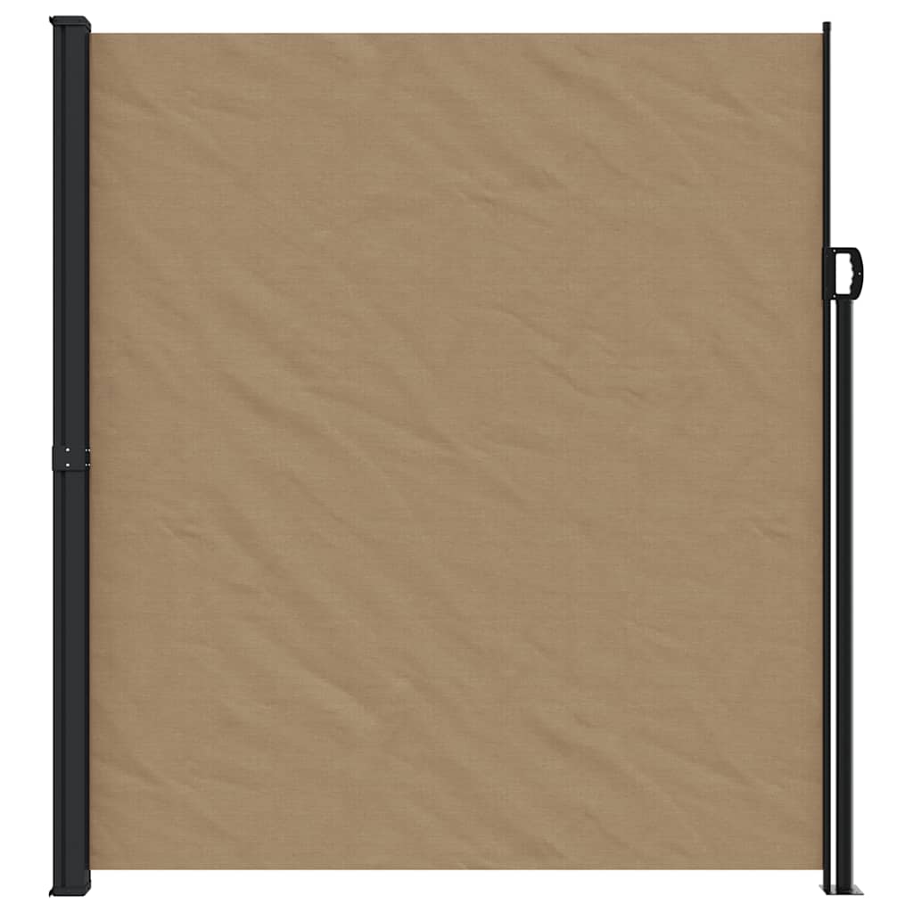Retractable Side Awning Taupe 220x500 cm