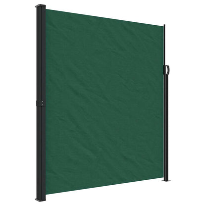 Retractable Side Awning Dark Green 220x500 cm