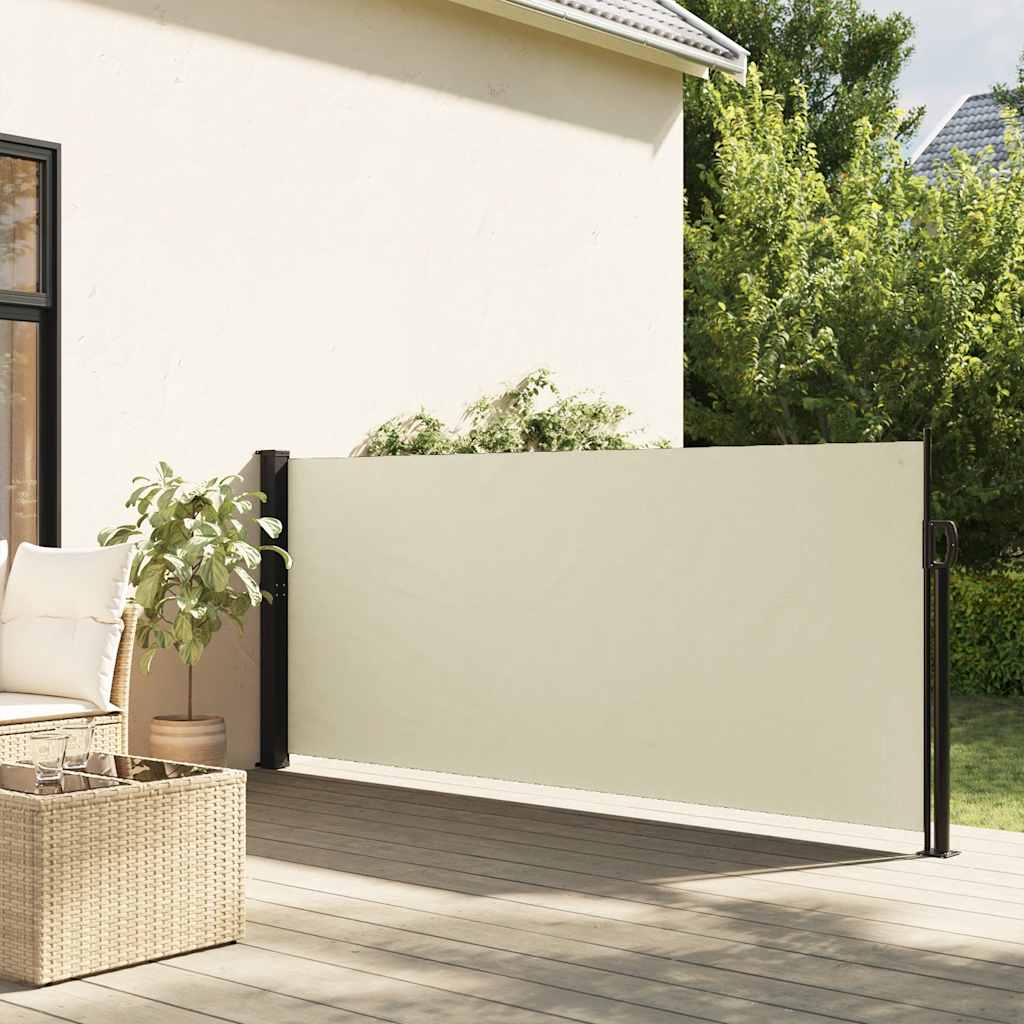 Retractable Side Awning Cream 120x600 cm