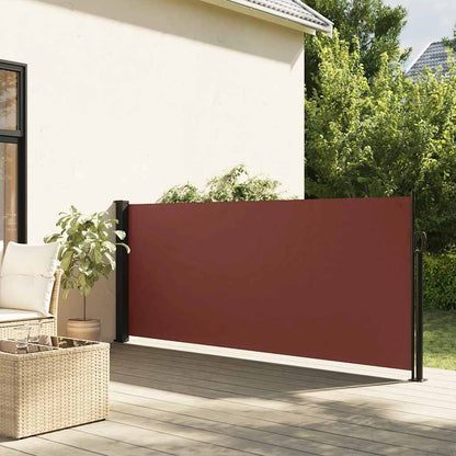 Retractable Side Awning Brown 120x600 cm