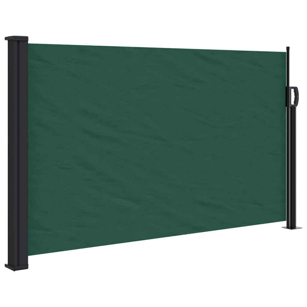 Retractable Side Awning Dark Green 120x600 cm
