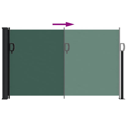 Retractable Side Awning Dark Green 120x600 cm