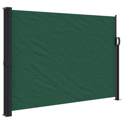 Retractable Side Awning Dark Green 140x600 cm