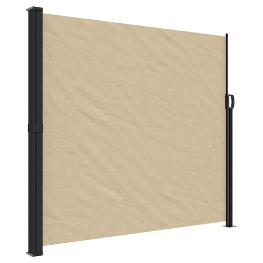 Retractable Side Awning Beige 180x600 cm