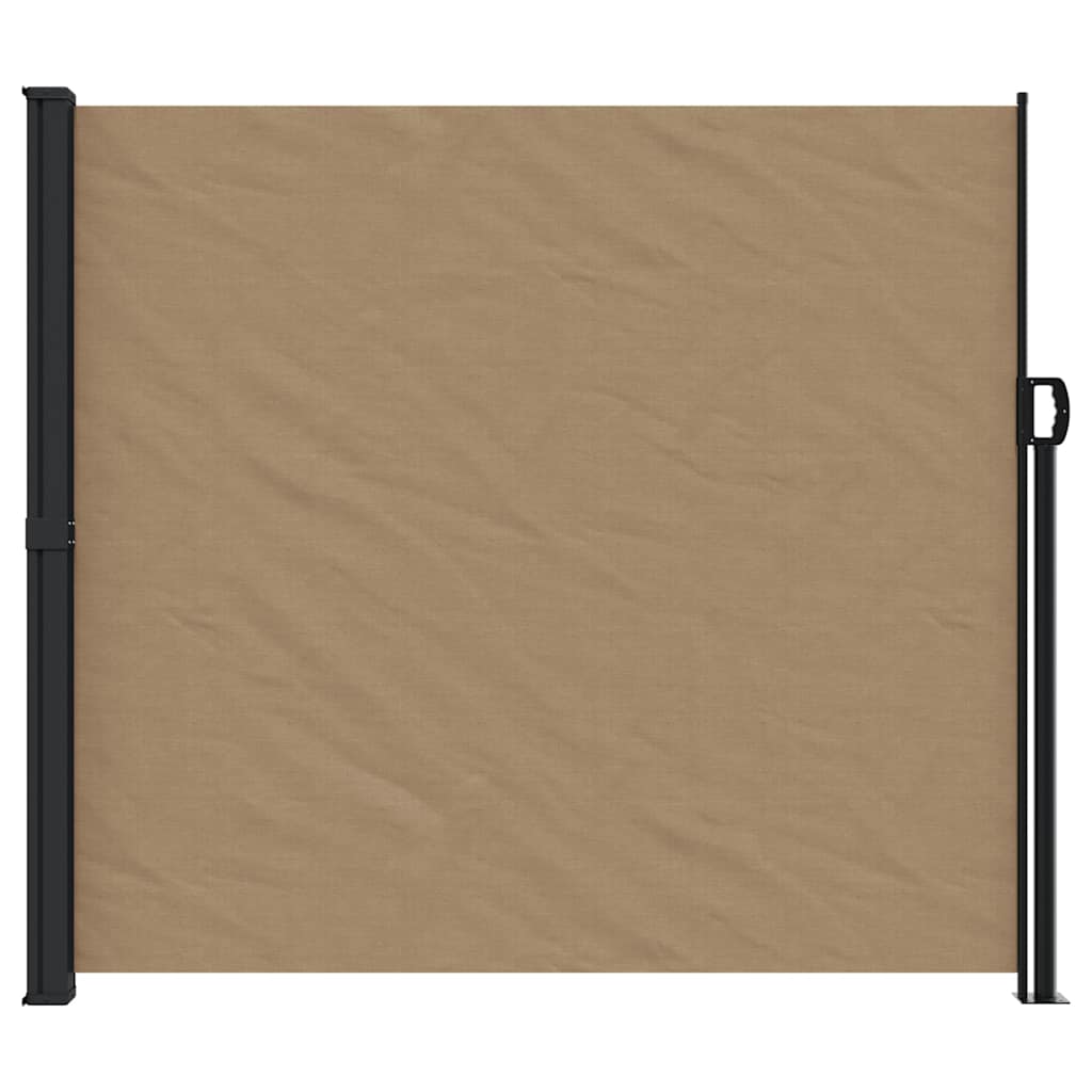 Retractable Side Awning Taupe 180x600 cm