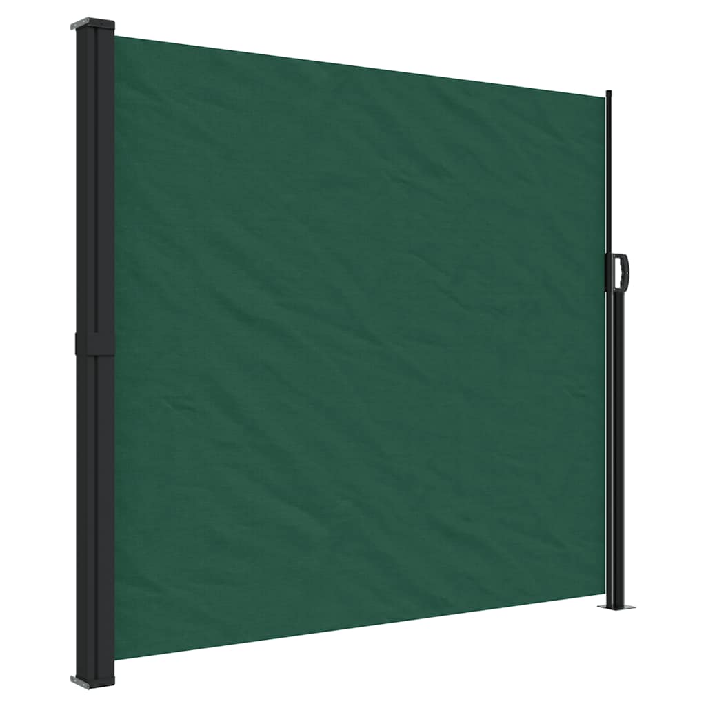 Retractable Side Awning Dark Green 180x600 cm