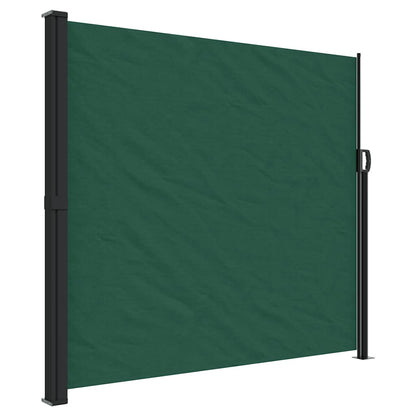 Retractable Side Awning Dark Green 180x600 cm
