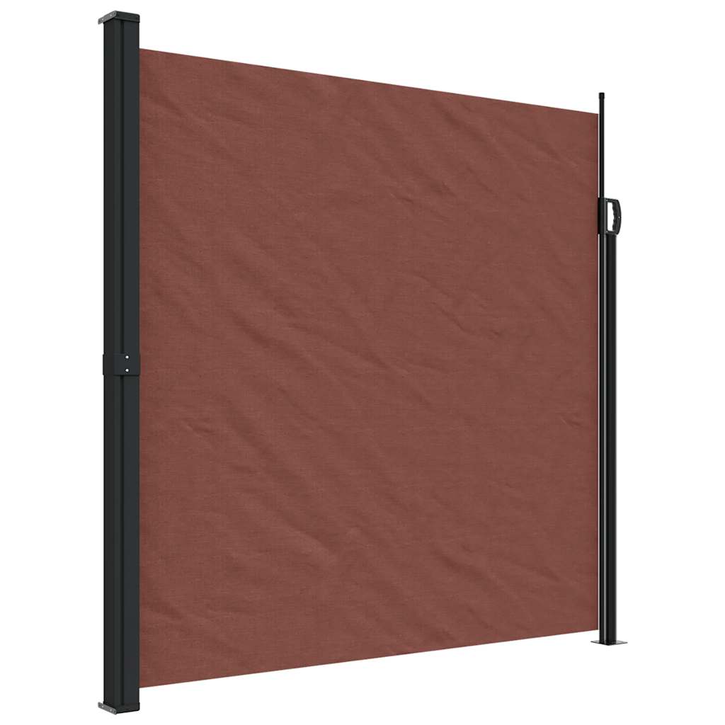 Retractable Side Awning Brown 200x600 cm