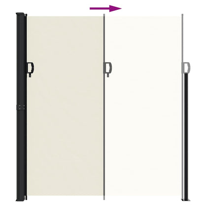 Retractable Side Awning Cream 220x600 cm