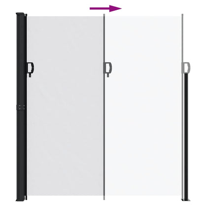 Retractable Side Awning White 220x600 cm