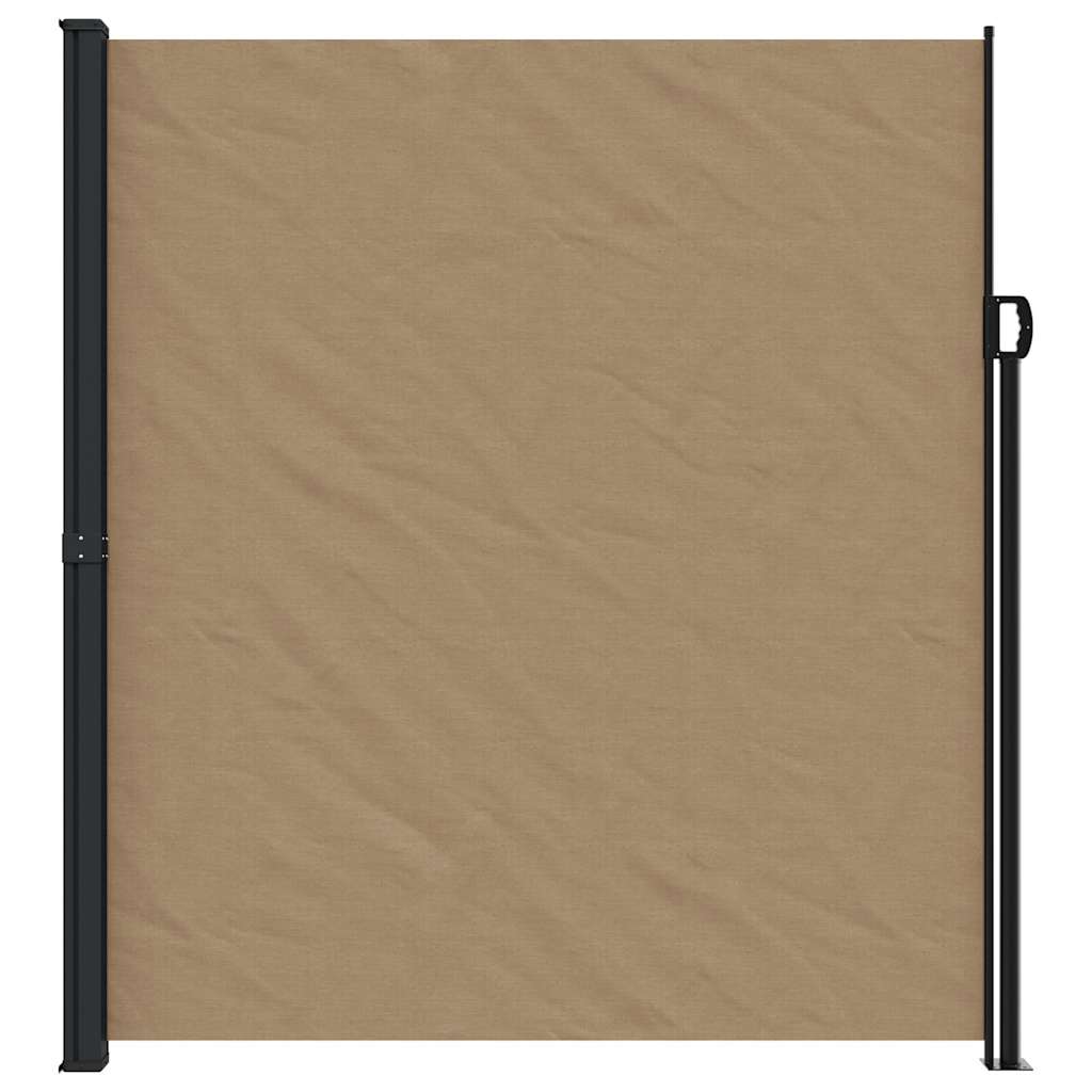 Retractable Side Awning Taupe 220x600 cm