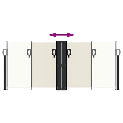 Retractable Side Awning Cream 100x600 cm