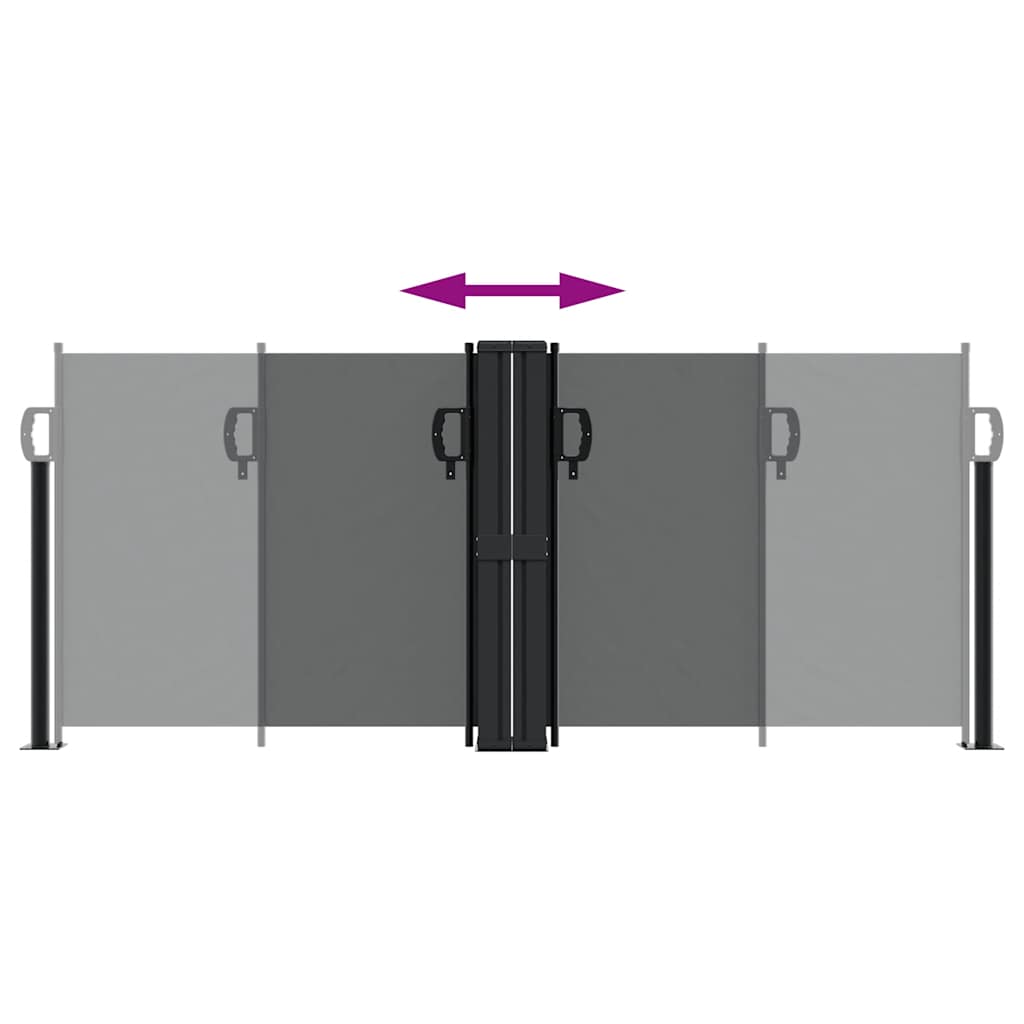 Retractable Side Awning Anthracite 100x600 cm