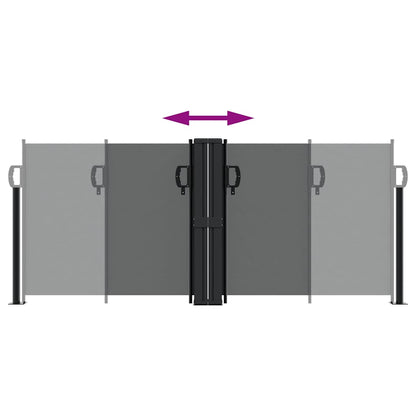 Retractable Side Awning Anthracite 100x600 cm