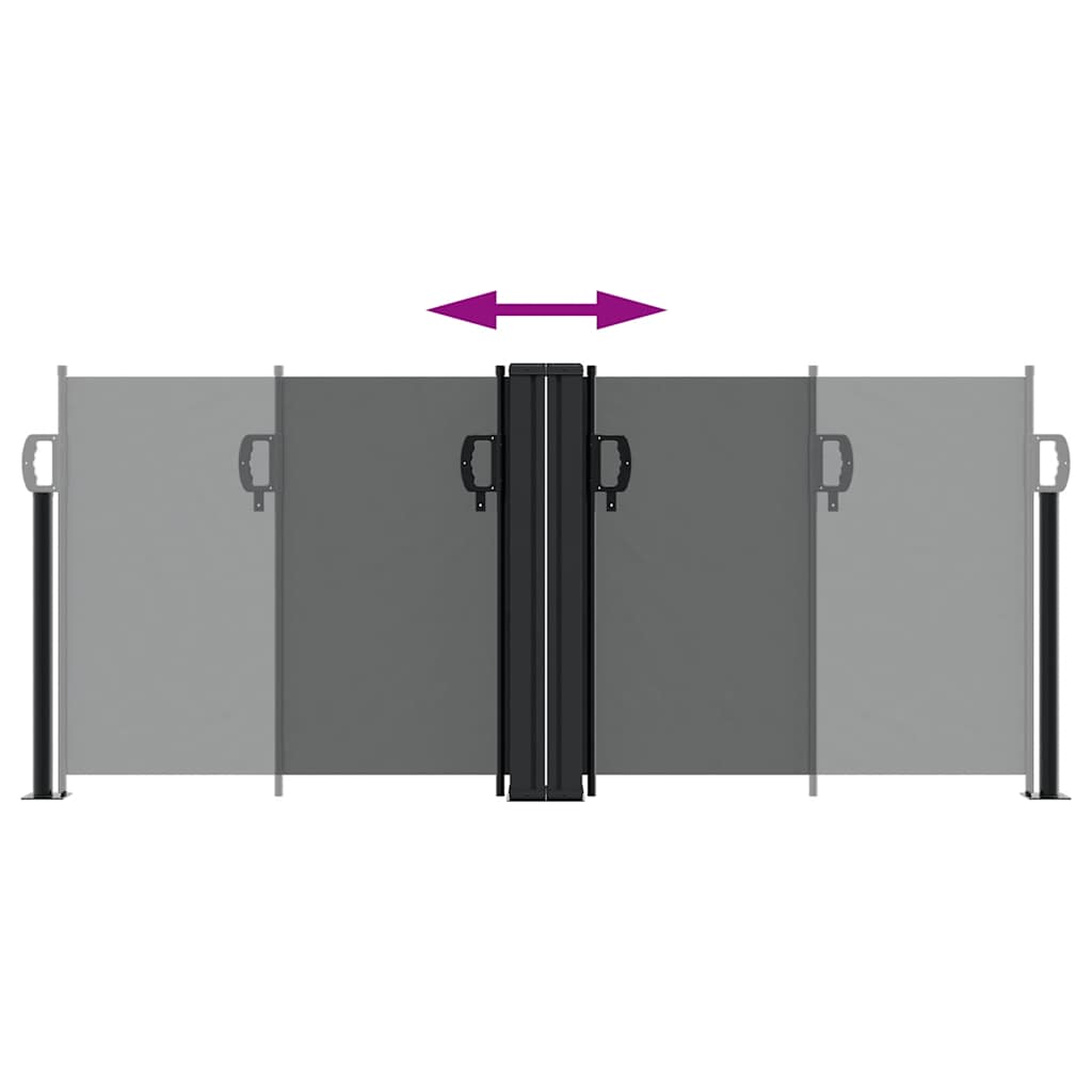 Retractable Side Awning Anthracite 100x600 cm