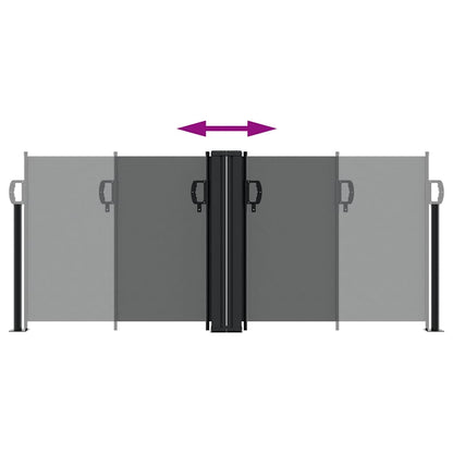 Retractable Side Awning Anthracite 100x600 cm