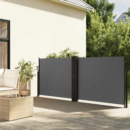 Retractable Side Awning Anthracite 100x600 cm