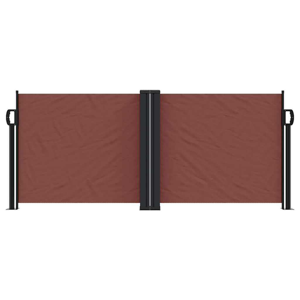 Retractable Side Awning Brown 100x600 cm
