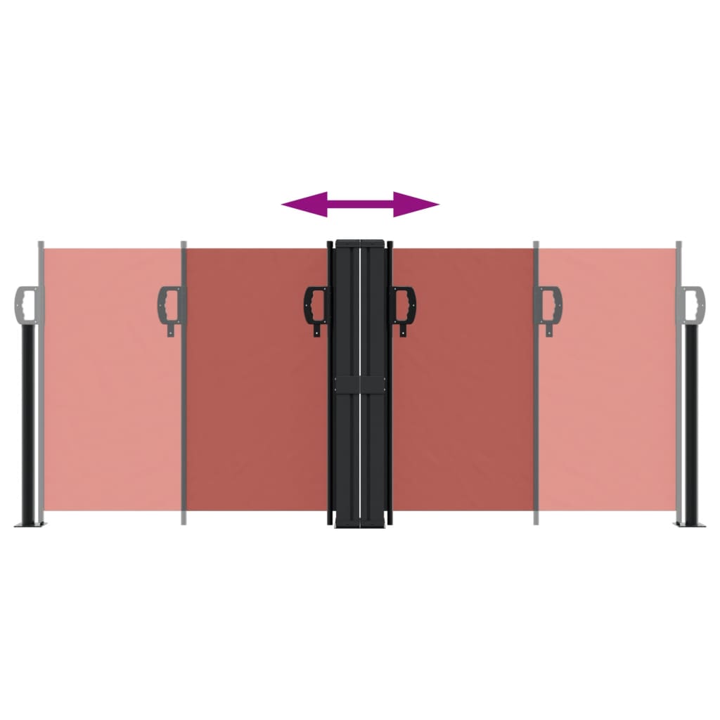 Retractable Side Awning Terracotta 100x600 cm