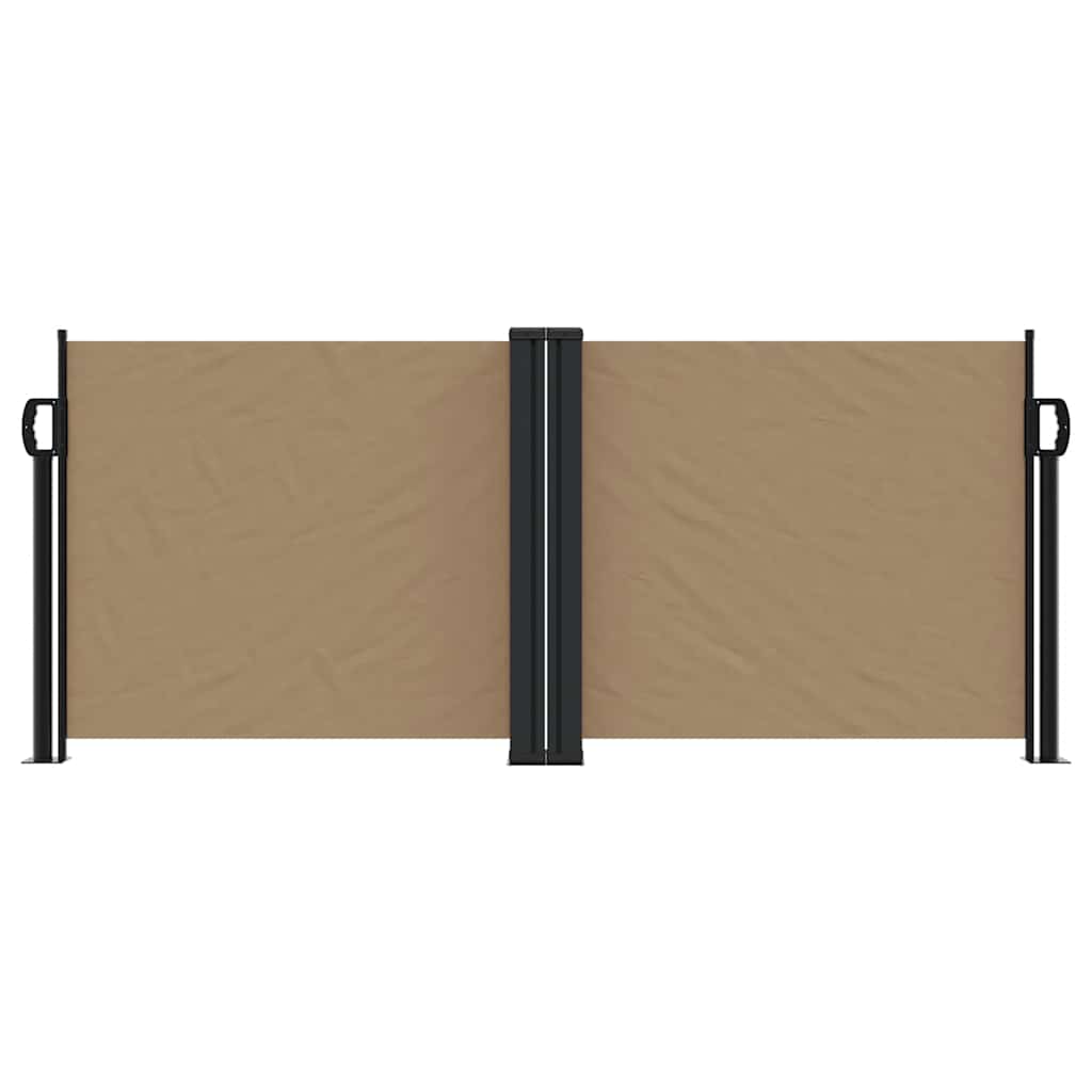 Retractable Side Awning Taupe 100x600 cm
