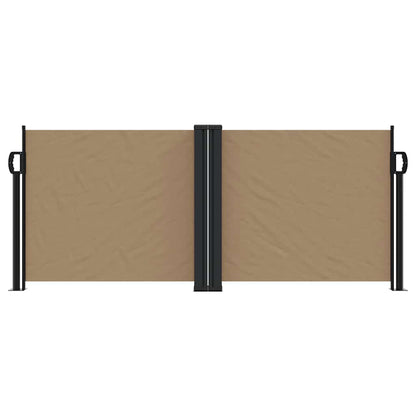 Retractable Side Awning Taupe 100x600 cm