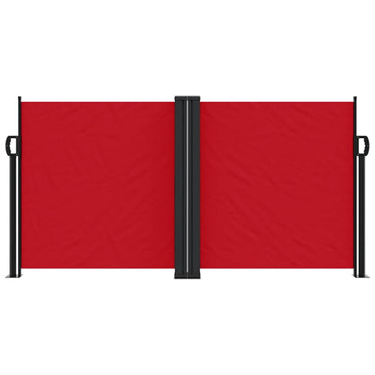 Retractable Side Awning Red 120x600 cm