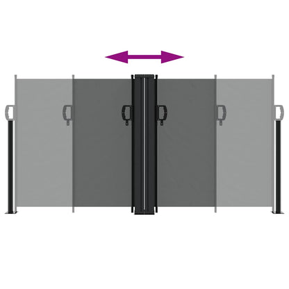 Retractable Side Awning Anthracite 120x600 cm