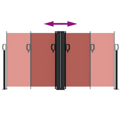 Retractable Side Awning Terracotta 120x600 cm