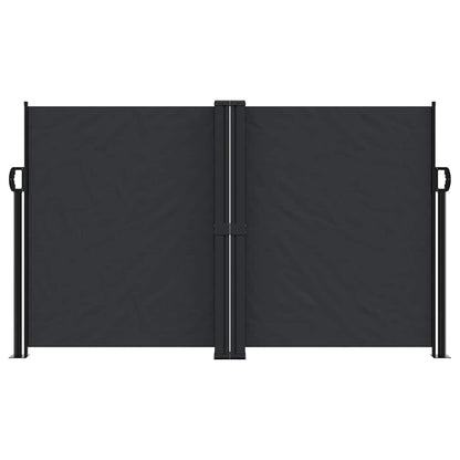 Retractable Side Awning Black 140x600 cm