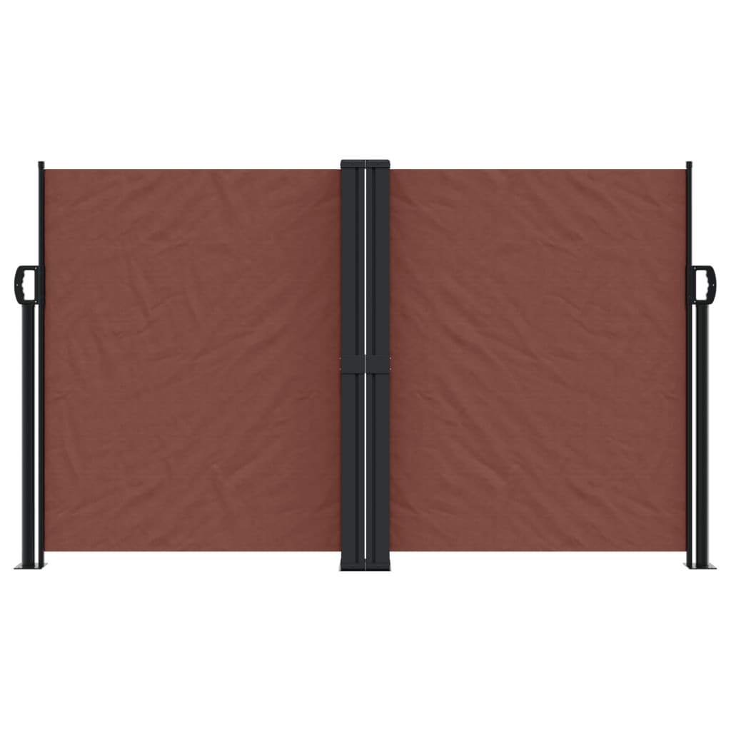 Retractable Side Awning Brown 140x600 cm