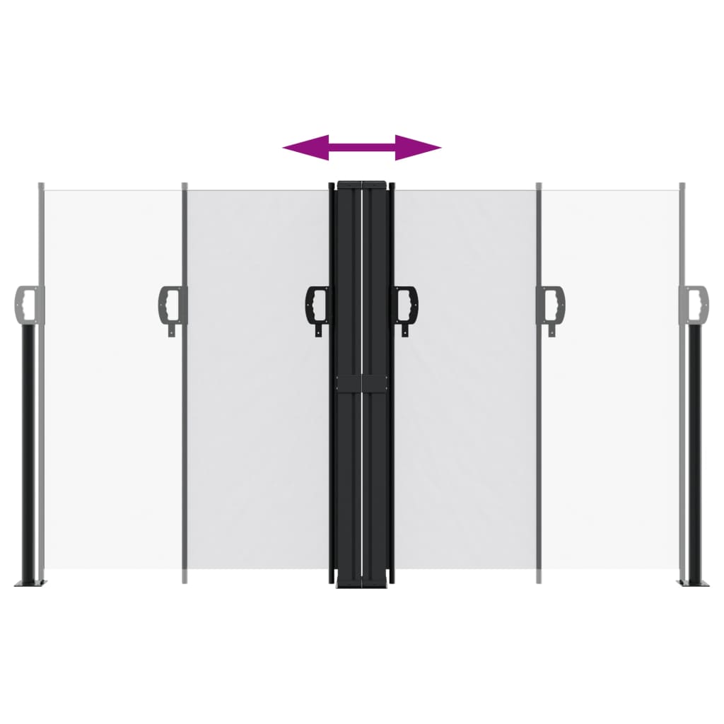 Retractable Side Awning White 140x600 cm