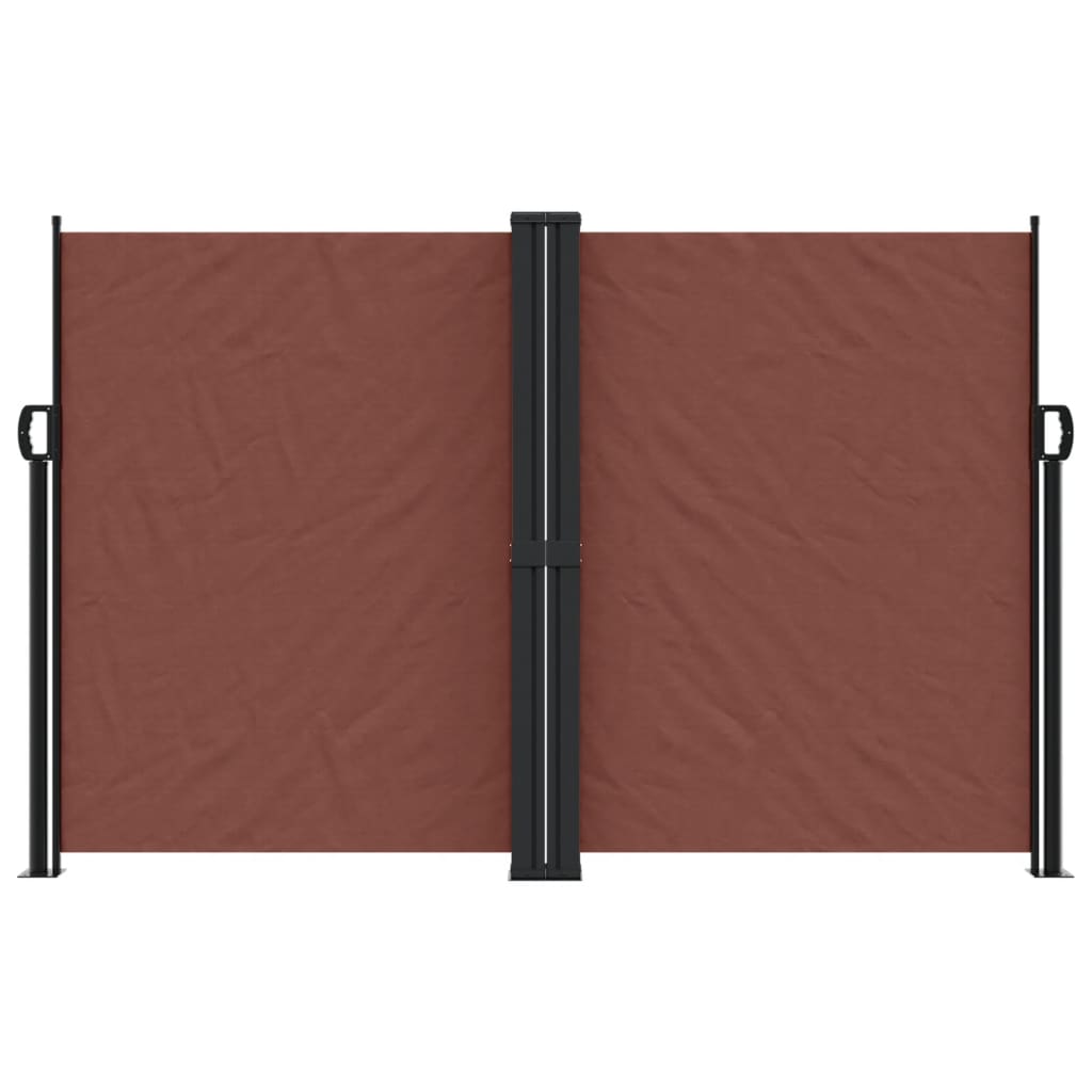 Retractable Side Awning Brown 160x600 cm