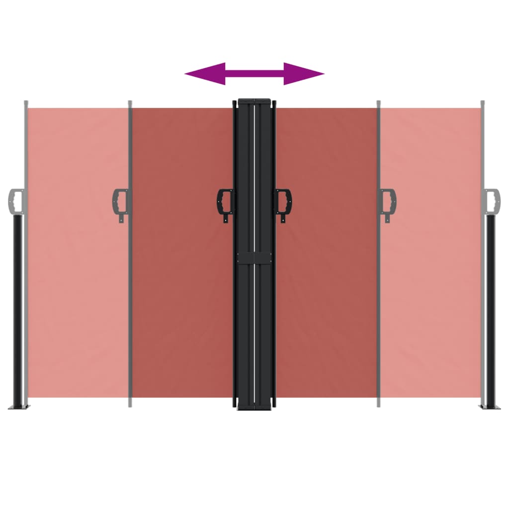 Retractable Side Awning Terracotta 160x600 cm
