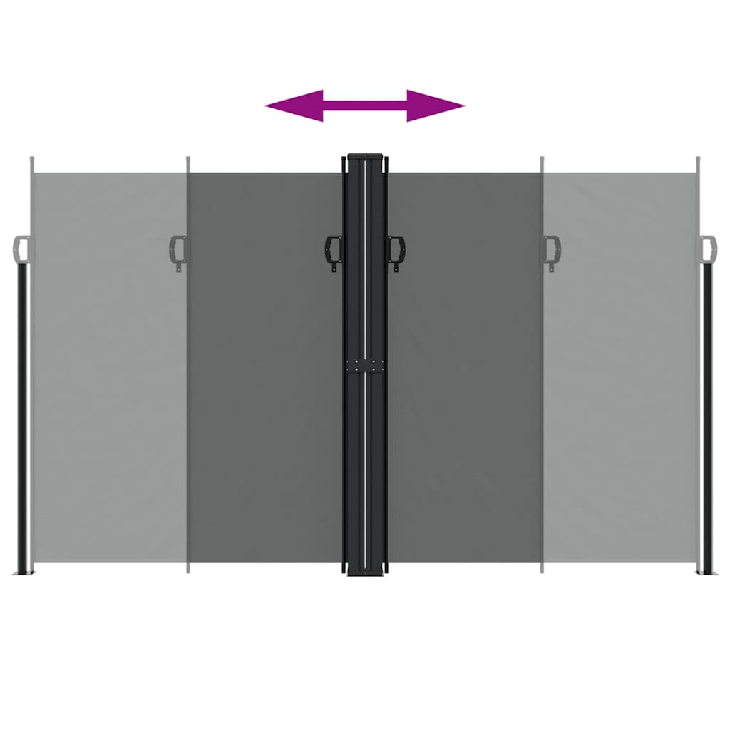 Retractable Side Awning Anthracite 200x600 cm