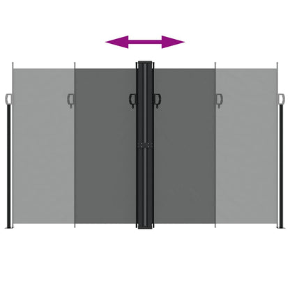 Retractable Side Awning Anthracite 200x600 cm