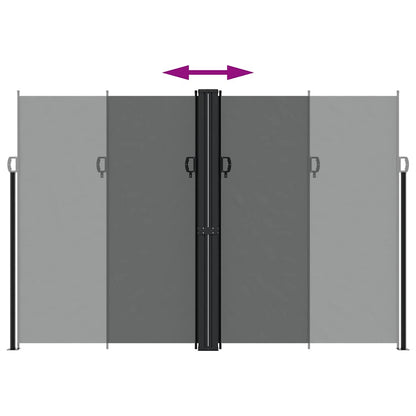 Retractable Side Awning Anthracite 220x600 cm