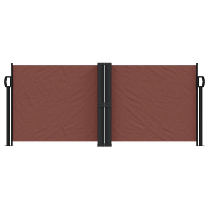 Retractable Side Awning Brown 100x1000 cm
