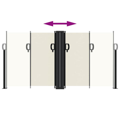 Retractable Side Awning Cream 120x1000 cm