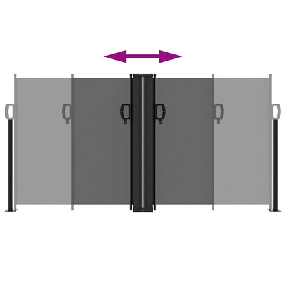 Retractable Side Awning Anthracite 120x1000 cm