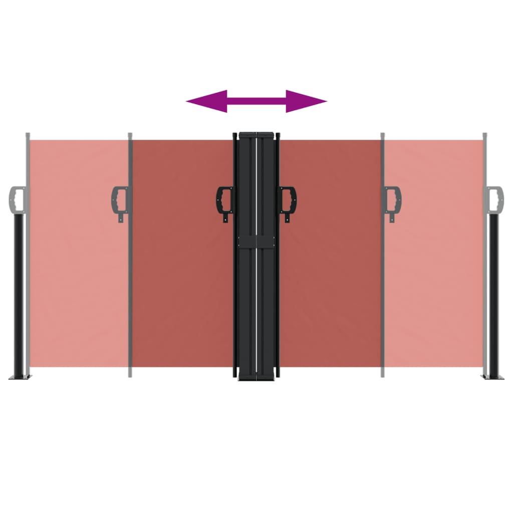 Retractable Side Awning Terracotta 120x1000 cm