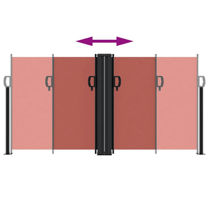 Retractable Side Awning Terracotta 120x1000 cm