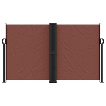 Retractable Side Awning Brown 140x1000 cm