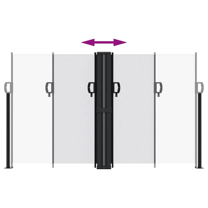 Retractable Side Awning White 140x1000 cm