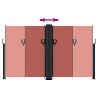 Retractable Side Awning Terracotta 140x1000 cm