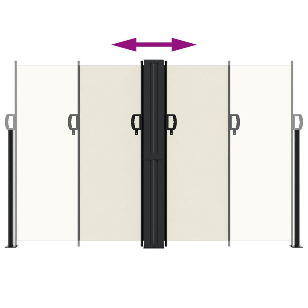 Retractable Side Awning Cream 160x1000 cm